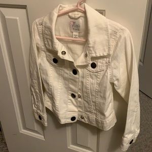 White denim jacket